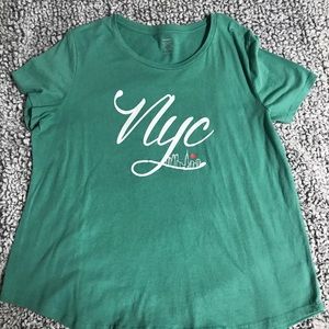 NYC light green Tshirt